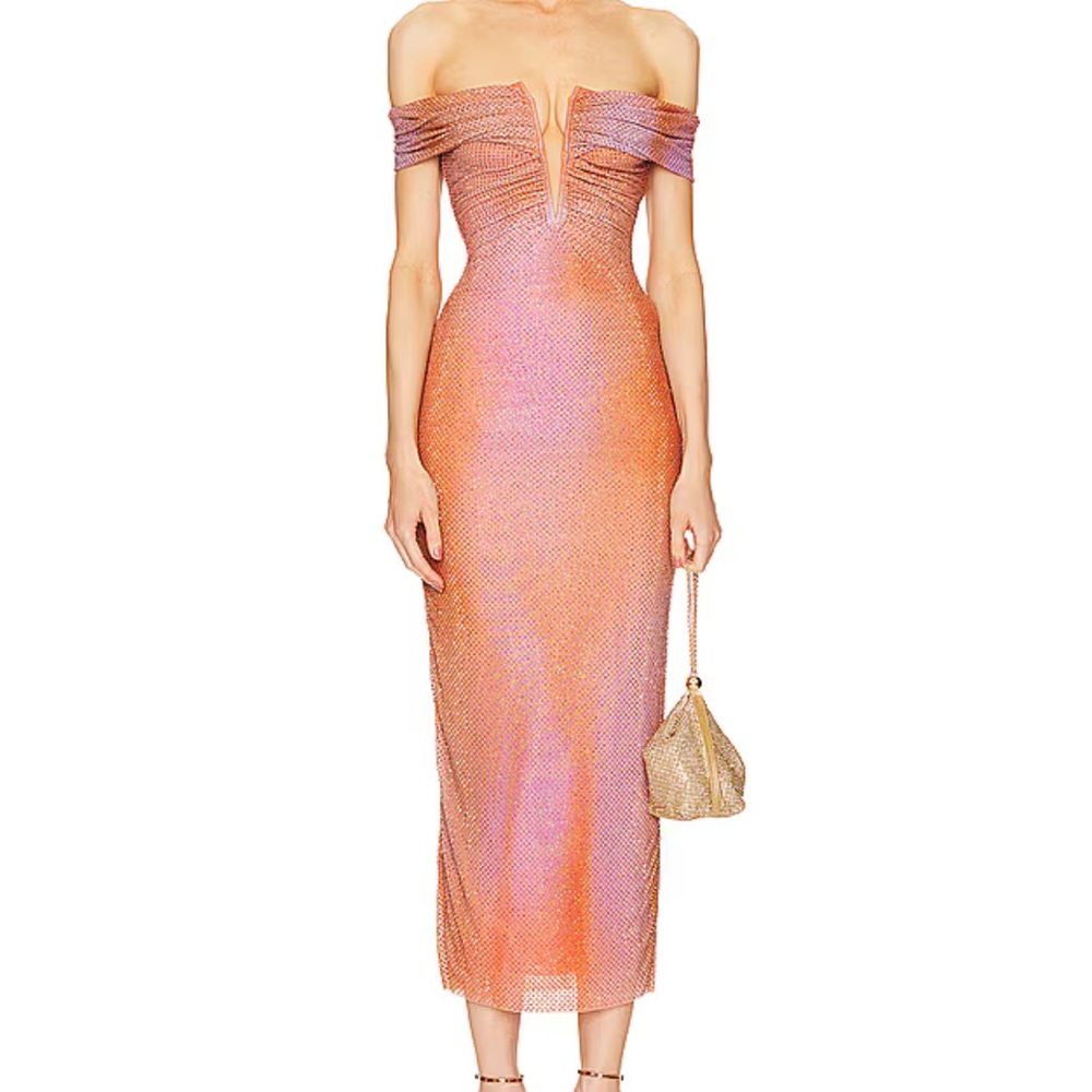Rhinestone Midi Dress